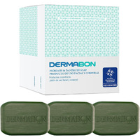 Dermabon Psoriasis Cleanser, Seborrheic Dermatitis & Eczema Soap Bar For Adults - 2% Coal Tar Soap Active Ingredient - Soothes Itching, Reduces Inflammation, Moisturizes Skin,Gentle Daily Use - 3 Pack