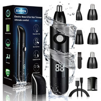 Aiefeya Nose Trimmer For Men & Women, Professional Eyebrow & Facial Hair Remover, Ipx7 Waterproof, Usb Rechargeable, Easy Cleaning, All-In-One