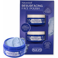 Nature Well Resurfacing Ultra-Fine Face Polish, Non-Abrasive Vitamin C & Niacinamide Facial Exfoliator Scrub For Radiant Skin, Revitalizes & Evens Skin Tone, Boosts Hydration, 2.3 Oz Each (Pack Of 2)