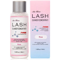 Aureve Lash Shampoo Concentrate 30Ml Lash Cleanser Concentrate Add Hyaluronic Acid Perfect For Salon-Get, Can Make 180Ml Eyelash Cleaning Shampoo,Rose