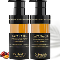 Dr. Healdy Batana Oil Shampoo And Conditioner Set - For Hair Growth,Thickening & Hydration,Sulfate Free - Fights Hair Loss & Clarifies Scalp - For Men & Women (6.8 Fl Oz  2)