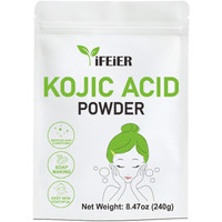 Ifeier Pure Kojic Acid Powder 240G(8.47Oz) For Skincare Products And Homemade Cosmetics. Natural And Organic Bulk Packing Kojic Acid Dipalmitate Powder For Diy Lotions | Creams | Serums | Soaps