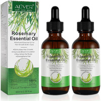2 Pack Rosemary Oil For Hair Growth, Natural Essential Oil With Aromatic Experience, Organic Pure Rosemary Essential Oil For Beard Growth, Eyelash Care, Nourishes The Scalp, Skin Care
