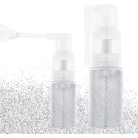 Meicoly Silver Hair And Body Glitter Spray,25G/0.88Oz,Shinny Sparkle Glitter Spray For Clothes,Loose Shimmer Hairspray For Festival Rave Makeup/Stage Performance,Lightweight