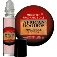 Mobetter Fragrance Oils African Rooibos Fragrance Body Oil 1/3 Oz Roll On Glass Bottle