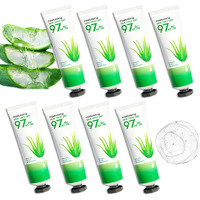 Wenjlyj 8Pcs Aloe Vera Gel For Face & Skin,Organic Aloe Vera Gel,Hydrating After Sun Cream For Travel Size,Moisturizing Lotion For Skincare,After Sun Lotion For All Skin Type(H)