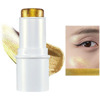 Jur Mornier Multichrome Eyeshadow Stick,8 Colors Contour Highlighter Stick Makeup Collection,3 In 1 Eye Blush Ande Lip Highlighter Makeup For Face And Body #03