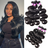 12A Human Hair Bundles 400G Body Wave Bundles Human Hair Extensions 26 26 26 26 Inch Brazilian Virgin Body Wave 4 Pieces Deals Unprocessed Brazilian Quick Weave Extensions Natural Black