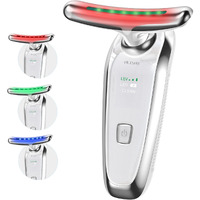 Hulmay 7-In-1 Led Facial & Neck Massager Tool, Red Light Therapy For Face, Reduce Fine Lines & Double Chin, Neck Tightening, True Beauty Glow Facial Massager - At Home Skin Care Sculpting Tool