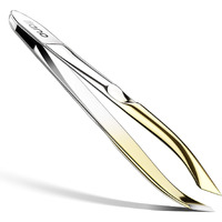 Llano Tweezers, Professional Precision Eyebrow Tweezers For Women And Men, Stainless Steel Slanted Hair Removal Plucker Makeup Tool For Brow, Facial Hair, Blackhead And Splinter
