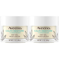 Aveeno Calm + Restore Triple Oat Hydrating Face Serum For Sensitive Skin Gentle And Lightweight Facial Serum To Smooth And Fortify Skin Hypoallergenic, Fragrance & Paraben-Free,1.7 Fl. Oz (Pack Of 2)
