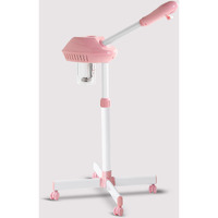 Face Steamer On Wheel Professional Ozone Face Steamer For Deep Facial Cleansing Pink