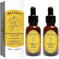 60 Ml Frankincense Essential Oil,Organic Castor & Jojoba Oils For Face Anti-Aging Facial Moisturizer Serum,Natural Skincare Hydrates Skin Moisturizing (2 Pcs)