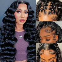 32Inch 13X6 Body Wave Lace Front Wigs Human Hair Pre Plucked Lace Frontal Wigs Glueless Body Wave Human Hair Wig Lace Front Wigs For Women Brazilian Virgin Human Hair With Baby Hair 200% Density