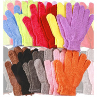 Shower Gloves, 24 Pcs Exfoliating Bath Gloves Gloves, 12 Colors Double Sided Exfoliating Gloves For Beauty Spa Massage Skin Shower Body Scrubber Bath Accessories, Made Of Nylon
