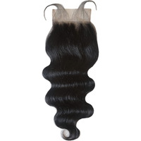 Joe Green 6X6    Hd Transparent Closure With 100% Virgin Remy Human Hair Pre-Plucked Baby Hair Natural Color (6X6 Body Natural, 16 Inch (Pack Of 1))