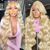 613 13X6 Body Wave Full Lace Front Wigs Human Hair Pre Plucked For Women 250 Density Hd Lace Frontal Wig With Baby Hair 30 Inch
