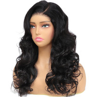 5X5 Pre Cut Lace Front Wigs Human Hair Wear And Go Glueless Wig Pre Plucked Pre Cut 180 Density 5X5 Hd Lace Closure Wigs Upgraded Body Wave Transparent Lace Front Wigs For Black Women 18 Inch