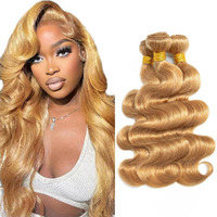 34 34 34 Inch Raivide Color #27 Bundle Honey Blonde Body Wave Human Hair Bundles Peruvian Honey Blonde Bundle Color #27 Body Wave Bundles Human Hair