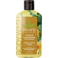 Hempz Body Wash - Fragrance Free - Hydrating For Sensitive Skin, Scented, Exfoliating With Shea Butter, Pure Hemp Seed Oil, And Algae For Sensitive Skin - 17 Fl Oz
