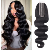 2X6 Hd Lace Closure Body Wave Transparent 2 By 6 Hd Lace Closure 22 Inch 100% Brazilian Virgin Unprocessed Middle Part Human Hair Closure