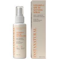Instanatural Skin Care Vitamin C Spf 30 Broad Spectrum Sunscreen Make Up Setting Spray, Brightens & Hydrates, Uva, Uvb Sun Protection Sunblock, With Aloe Vera & Botanicals, Pump Bottle, 2 Fl Oz