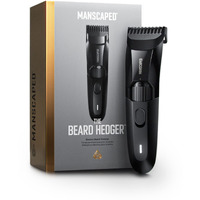 Manscaped The Beard Hedger Premium Men's Beard Trimmer, 20 Length Adjustable Blade Wheel, Stainless Steel T-Blade For Precision Facial Hair Trimming, Cordless Waterproof Wet/Dry Clipper