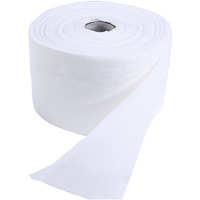 1 Roll Of Disposable Cleaning Face Towel Non-Woven Fabric Disposable Wipers Washcloths Makeup Facial Soft Pads (White)