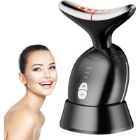 Facial Neck Massager, Multifunctional Face Massage Device, Face Sculpting Tool, Black