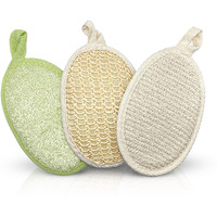 Face Scrubber Pads - Facial Sponges, Reusable Makeup Remover, Soft Loofah For Women, Skin Washing Loofahs For Men, Natural Cleaning Scrubbers, Cleansing Sponge Exfoliator, Shower Exfoliating Pad