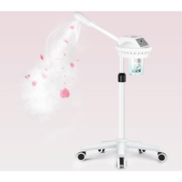 Professional Facial Steamer, Esthetician Steamer On Wheels, Stand Face Steamer For Facial Deep Cleaning, Steamer For Facial For Personal Care Or Spa, Moisturizing And Hydrating