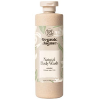 Organic Jaguar Natural Body Wash With Aloe Vera Gel And Jasmine, Bath And Shower Soap Cleanser For Body Care, Leaves Skin Soft & Hydrated, Unscented, Sulfate And Paraben Free, 13.5 Fl Oz