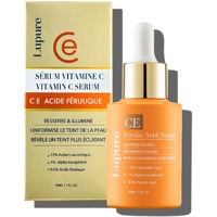 Lupure Vitamin C Face Serum: Anti Aging Super Vit C Facial Serum With Ferulic Acid Pure L-Ascorbic Acid, Vitamin E And Hyaluronic Acid For Dark Spots And Skin Care