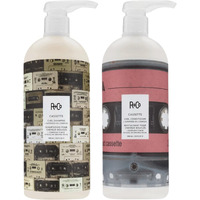 R+Co Cassette Curl Defining Shampoo And Conditioner Set (1 L) | Cleanse + Maintain + Tame + Define | Superseed Oil Complex | Vegan + Cruelty-Free | Set Of 2