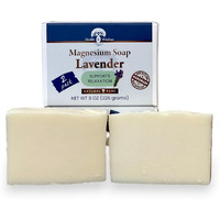 Health And Wisdom Magnesium Soap Bar - Magnesium Body Wash, All Natural Soap Bar, Magnesium Bar Soap, Magnesium Shower, Magnesium Oil, Bath Soap Bars, Lavender Soap Bars - Lavender, 4 Oz (Pack Of 2)