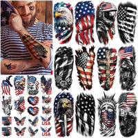 77 Sheets Independence Day Temporary Tattoo For Women Men, 17 Half Arm 4Th Of July Fake Tattoos, 60 Tiny American Flag Eagle Dog Cat Cow Memorial Labor Day Patriotic Body Tattoos