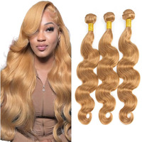 12 14 16 Inch Honey Blonde Bundles Body Human Hair Color 27 Blonde Human Hair Body Wave Bundles Real Unprocessed Human Hair Wet And Wavy Weave Bundle