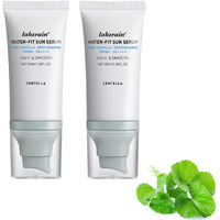 2Pcs Centella Sunscreen Spf 50, Hyalu Cica Water-Fit Sun Serum,Face Sun Screen Hydrating Non Greasy,Long-Lasting Protection For Girl Skincare.