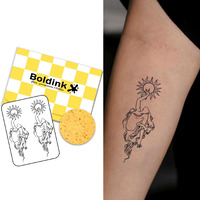 Boldink Temporary Tattoos, Semi Permanent Tattoos, 15-Day Long Lasting Tattoo Sticker, Waterproof And Anti-Reflective, Unique Design(Sun Goddess)