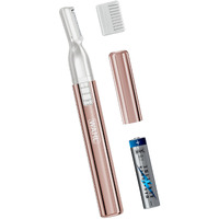 Wahl Clean & Confident Female Battery Pen Trimmer With Rinseable Blades For Hygienic Grooming & Easy Cleaning - For Eyebrows, Facial Hair, Bikini Lines, & Other Detailing - Model 5640-2701