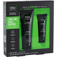 Tiege Hanley Mens Basic Skin Care Set - Hydrating Face Wash & Daily Moisturizer With Spf 20 - Basic Facial Kit For Men - Sensitive Skin Safe, Lightweight & Non-Greasy - Easy And Simple Skincare