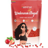 Natreza Hard Wax Beads For Hair Removal, 1Lb, Waxing Beads For Facial, Bikini, Brazilian, Armpit, Arms, Legs, Sensitive Skin, Coarse Hair Formula, Wax Beans Refill For Wax Warmers, Red