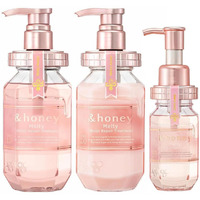 &Honey Melty Moist Repair Shampoo, Treatment & Hair Oil Set + Free Hair Tie