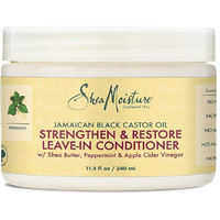 Sheamoisture Leave-In Conditioner With Pure Jamaican Black Castor Oil For Damaged, Over-Processed Hair - Softens And Detangles, 11.5 Oz
