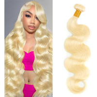 613 Bundles Blonde Bundles Human Hair 28 Inch 613 Body Wave Bundles 100% Unprocessed 12A Grade Brazilian Virgin Hair Bundles 1 Bundle Human Hair 613 Blonde Bundle Human Hair Extensions For Women
