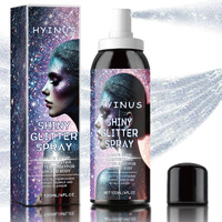 Body Glitter Spray, Glitter Spray For Hair, Body & Clothes | Quick-Drying, Long-Lasting Sparkle | Perfect For Festivals, Christmas, Parties & Cosplay- 1 Pack (Silver, 120Ml-B)