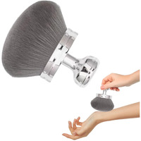 Body Makeup Brush Extra Large Oval Self Tanning Brush Multipurpose 74Mm Wide-Headed Self Tanner Kabuki Sunscreen Brush For Legs Body Sunless Tan Streak Free Applicator(Sliver)