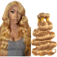 27 Human Hair Bundles Honey Blonde Body Wave Bundles 26 28 30 Inch Unprocessed Brazilian Virgin Hair Extensions For Women