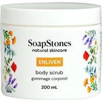 Soapstones Enliven Exfoliating Body Scrub - 200 Ml - Gentle And Soothing With Safflower Seed Oil