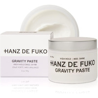 Hanz De Fuko Gravity Paste - Premium Mens Hair Styling Paste For A High Hold, Medium Shine Finish - Super-Grip Technology For Any Hairstyle Imaginable, Works For All Hair Types - 2 Oz, Travel Size